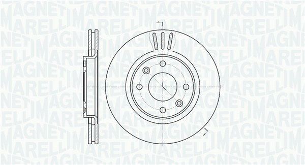 MAGNETI MARELLI Тормозной диск 361302040174